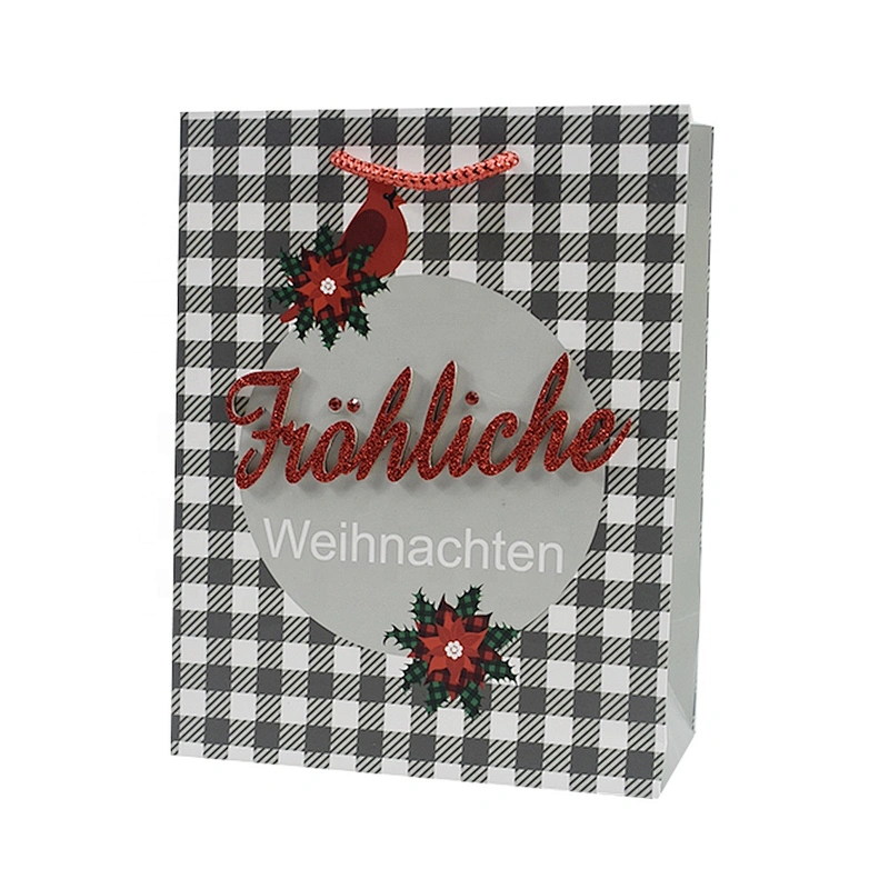 Hot Designs Paper Bag Gift Bag and Packaging Bag Handbag Custom Cotton Customized Ribbon Art Log