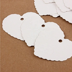 Surprise price hot sales gift tags with heart shape kraft paper for packing gifts