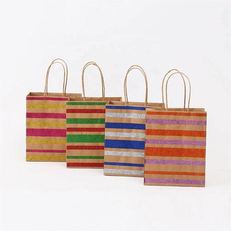Paper Bags Craft Paper Customize Design Shopping Paper Bag Printing Gift Packaging Pcs