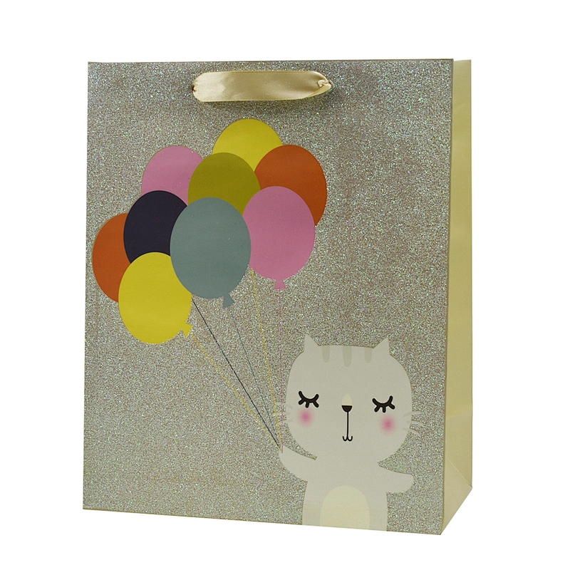 New design art paper bag CMYK printing with light lamination  for packing gifts and others