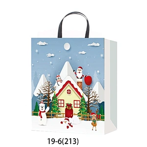Latest hot selling gift Coated Paper Bag Good style Various Christmas gift bag Packaging