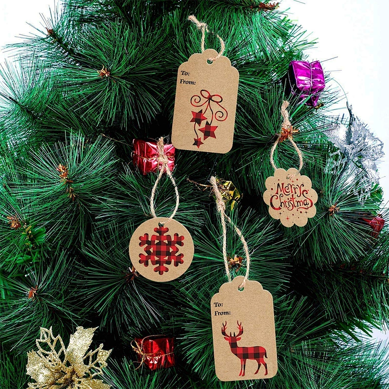 Surprise price hot sales gift tags with hot stamping kraft paper for packing gifts