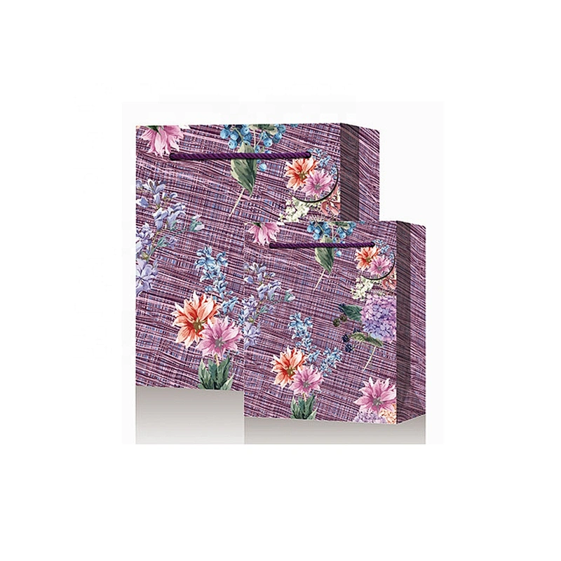 Best sell wholesale gift packaging Bag hot selling Foreign flower pattern Packaging