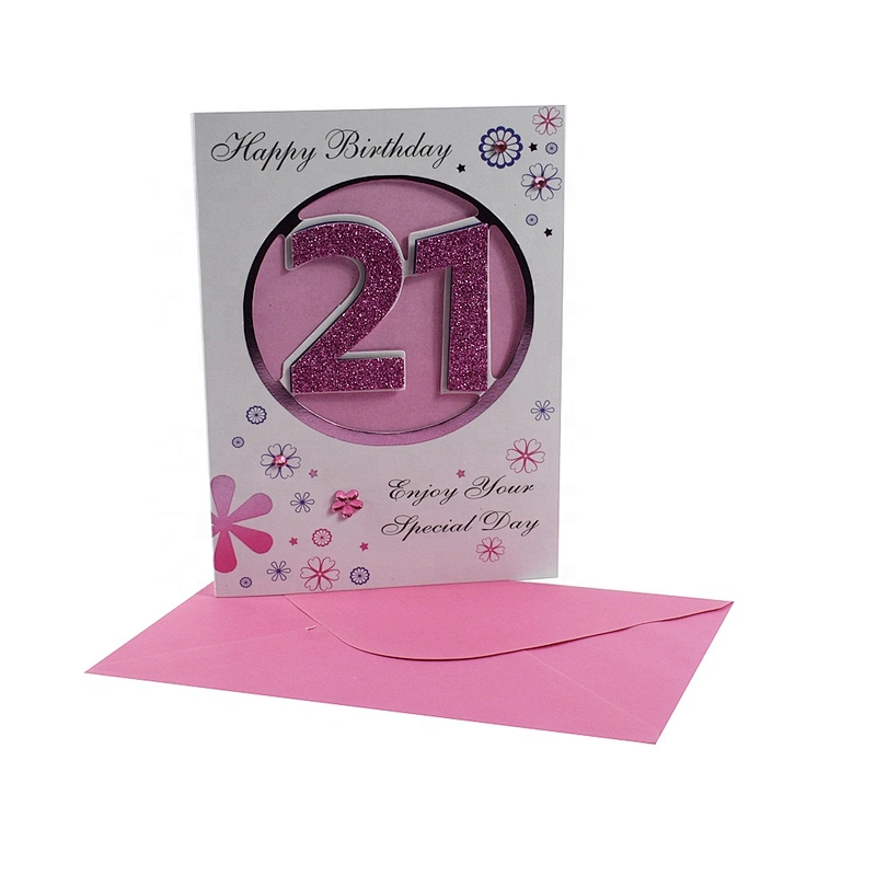 Birthdays Cards Factory Custom Bulk Business Collectible OEM Customized Art Technics Logo Item Paper Die Color Design Printing