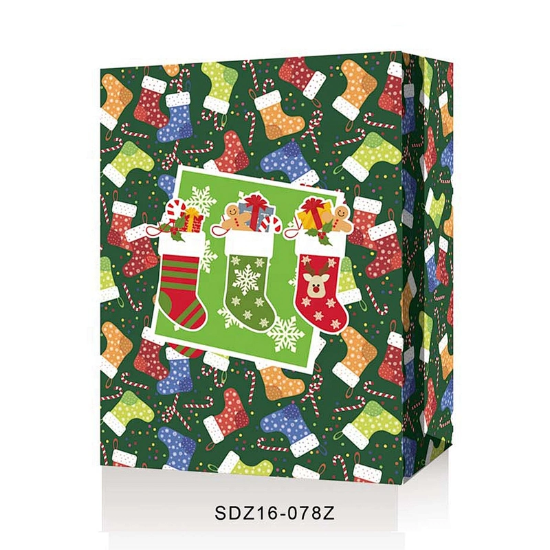 Professional manufacturer gift packaging Bag custom logo Lovely Christmas gift bag