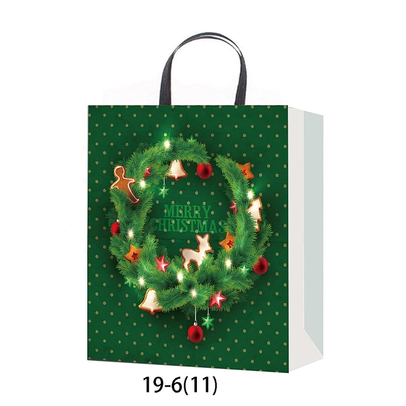 Trending hot products gift packaging Bag Most popular Various Green and Red Packaging
