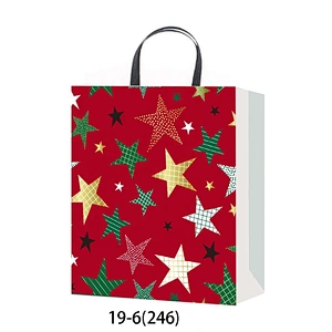 High quality custom color Snowflake pattern gift packaging Bag Good style Various Christmas gift bag Packaging