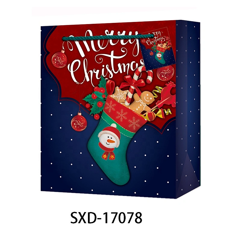 Wholesale best price newly style gift Offset printing Bag fine quality Various Christmas gift bag Packaging