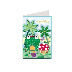 Myway Greeting Card Printing Customized Blank Handmade Tamil Love Greeting Card Cartoon Gift Custom Letters Europe Craft Toxic