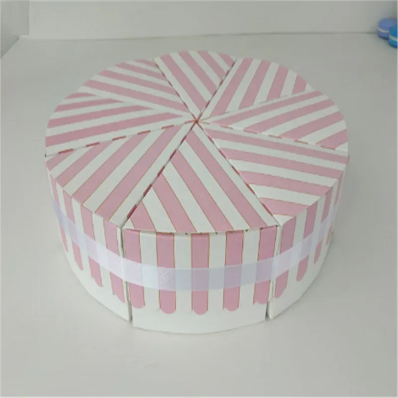 New design cardboard paper wedding gift box packaging with ribbon for packaging sweets and gifts