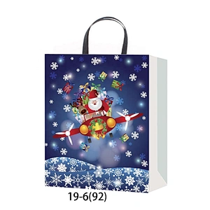 Christmas Paper Bag With Logo New Design Hot Stamping Gift Bag Packing