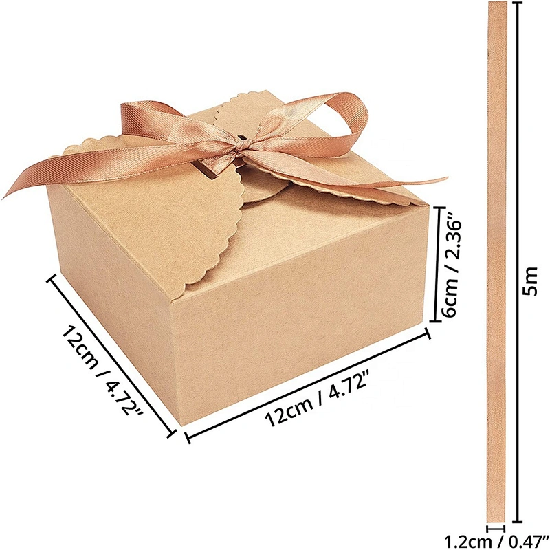 Hot sales foldable  paper boxes with kraft paper nature color for gifts packaging