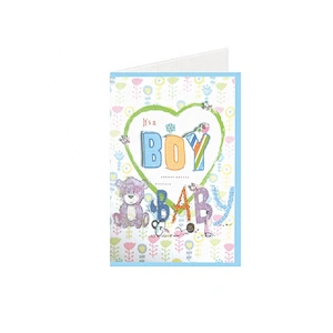 Myway Greeting Card Printing Customized Blank Handmade Tamil Love Greeting Card Cartoon Gift Custom Letters Europe Craft Toxic