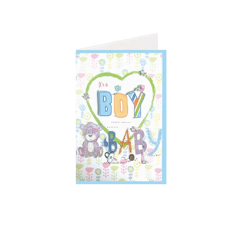 Myway Greeting Card Printing Customized Blank Handmade Tamil Love Greeting Card Cartoon Gift Custom Letters Europe Craft Toxic