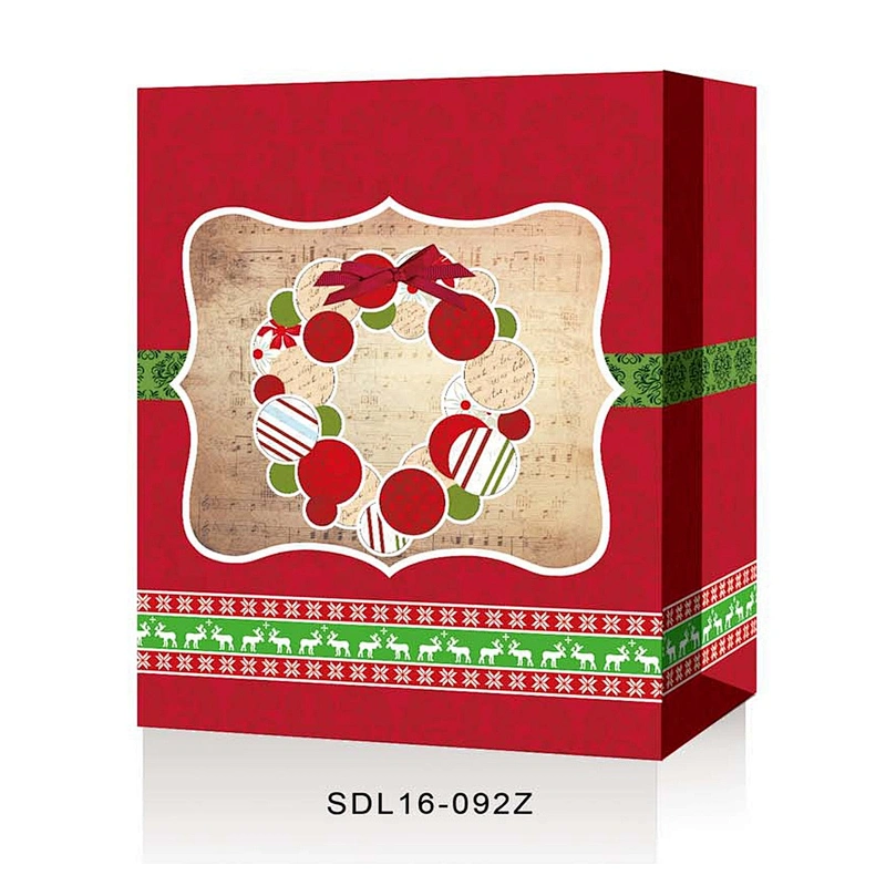 Custom oem china gift  Hand Length Handle packaging Bag Good style Christmas gift bag Packaging