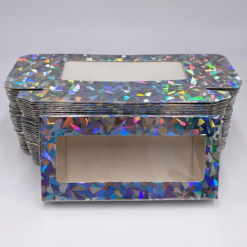 Hot sales clear window printing box for packing eyelash and other jewelry and gifts