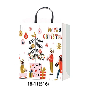 New arrived high quality fashion gift packaging Bag Good style Various Christmas Coated Paper bag Packaging