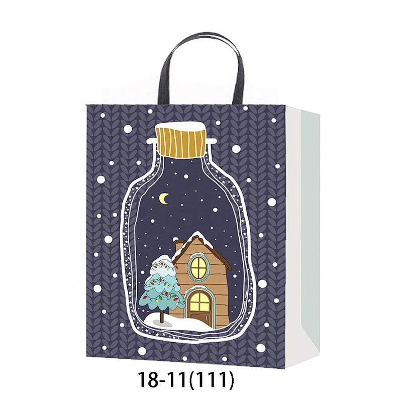 Latest china new model Hand Length Handle Bag Good style Various Christmas gift bag Packaging