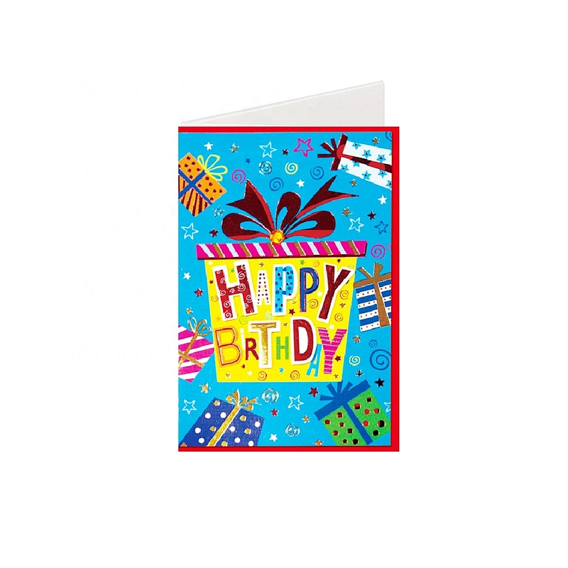 Myway Greeting Card Printing Customized Blank Handmade Tamil Love Greeting Card Cartoon Gift Custom Letters Europe Craft Toxic