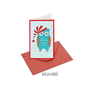 Custom Fashion Square Cards  Top selling Christmas greeting Paper card With Logo