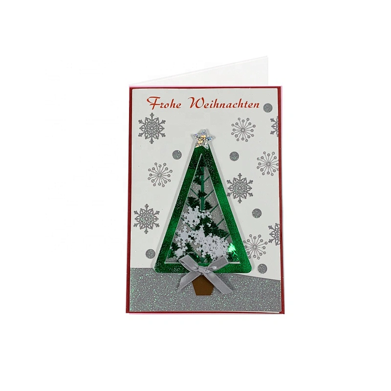 Factory Custom Thank You Cards  OEM Customized Christmas greeting Paper card
