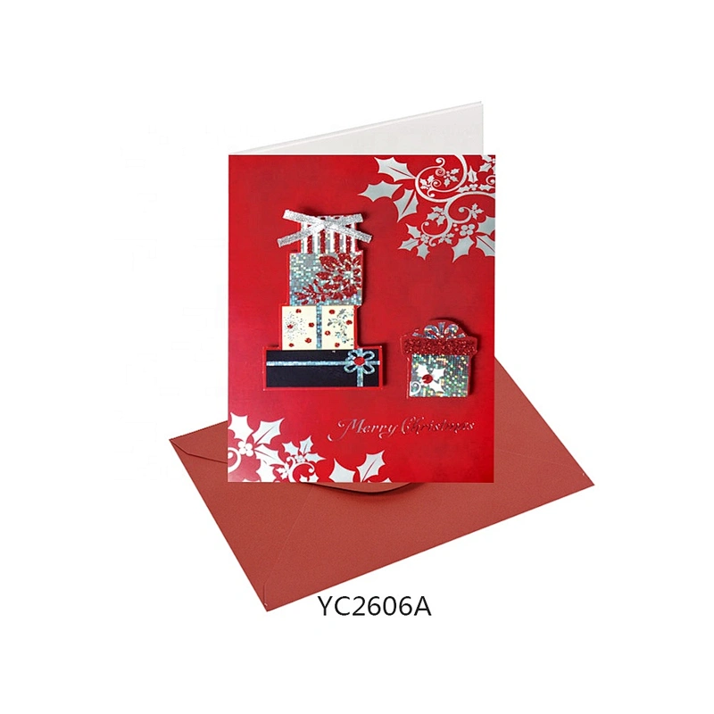 Wholesale modern design Thank You Cards Latest design Christmas greeting Paper card