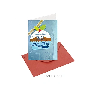 New model custom logo Thank You Cards  OEM Customized Christmas greeting Paper card
