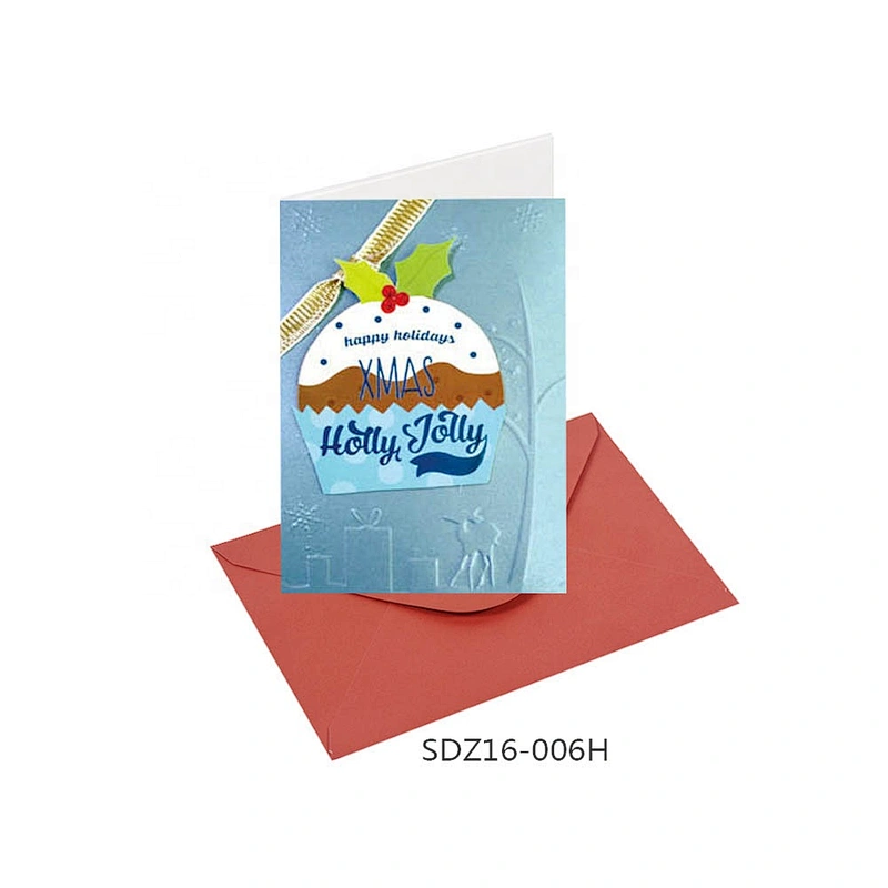 New model custom logo Thank You Cards  OEM Customized Christmas greeting Paper card