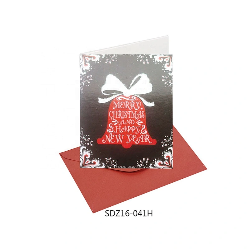 Factory newest Snowflake pattern Cards  OEM Customized Christmas greeting Paper card
