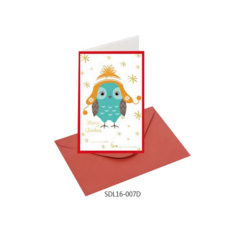 Promotion high quality Offset printing Cards  OEM Customized Christmas greeting Paper card