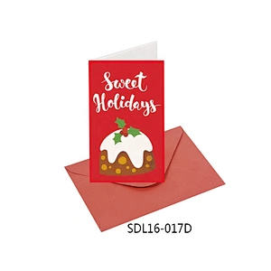 Best sell wholesale Letter pattern Cards Popular hot selling Christmas greeting Paper card