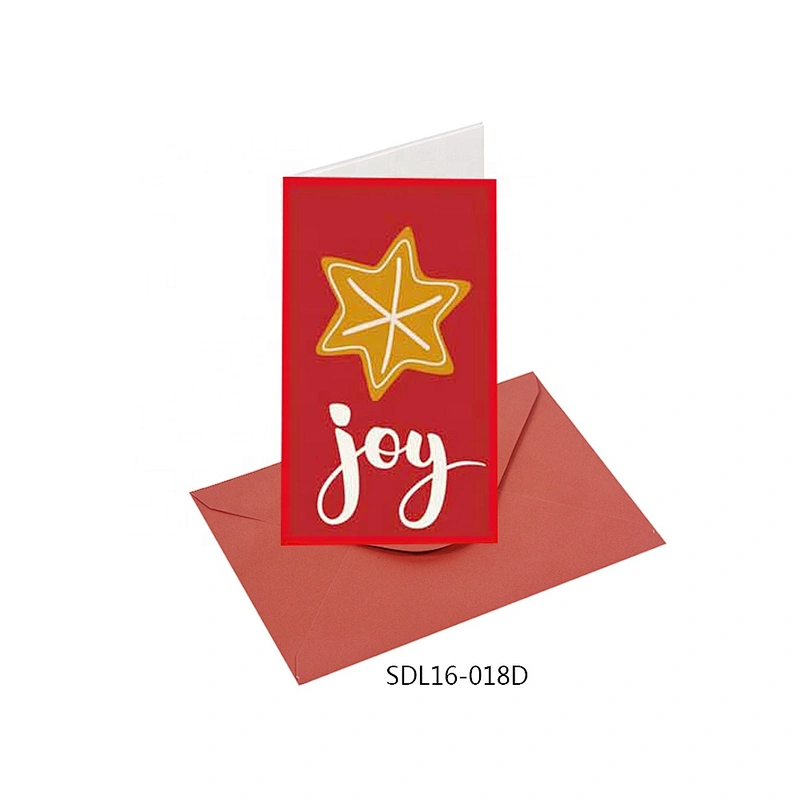 Best sell wholesale Letter pattern Cards Popular hot selling Christmas greeting Paper card