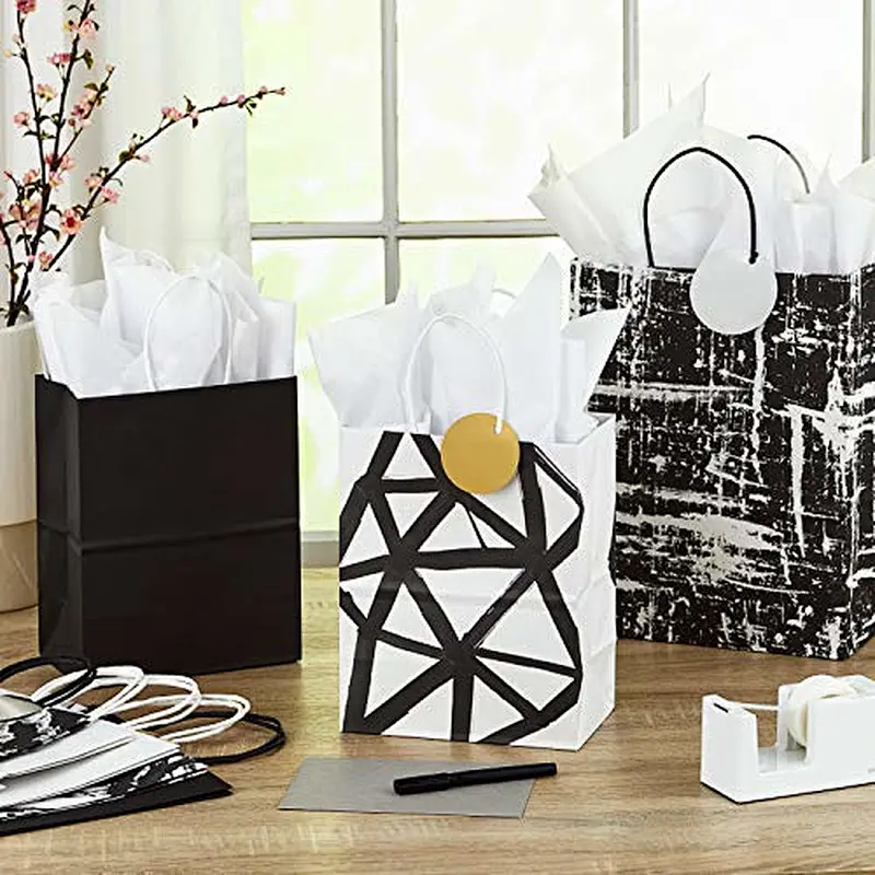 Customize Design Xmas Shopping Paper Bag Printing Gift Custom OEM Craft Gsm Item Time Industrial Surface Packaging Pcs