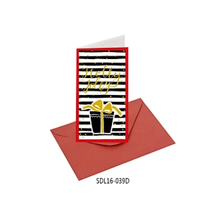China online sale Red Cards Popular hot selling Christmas greeting Paper card