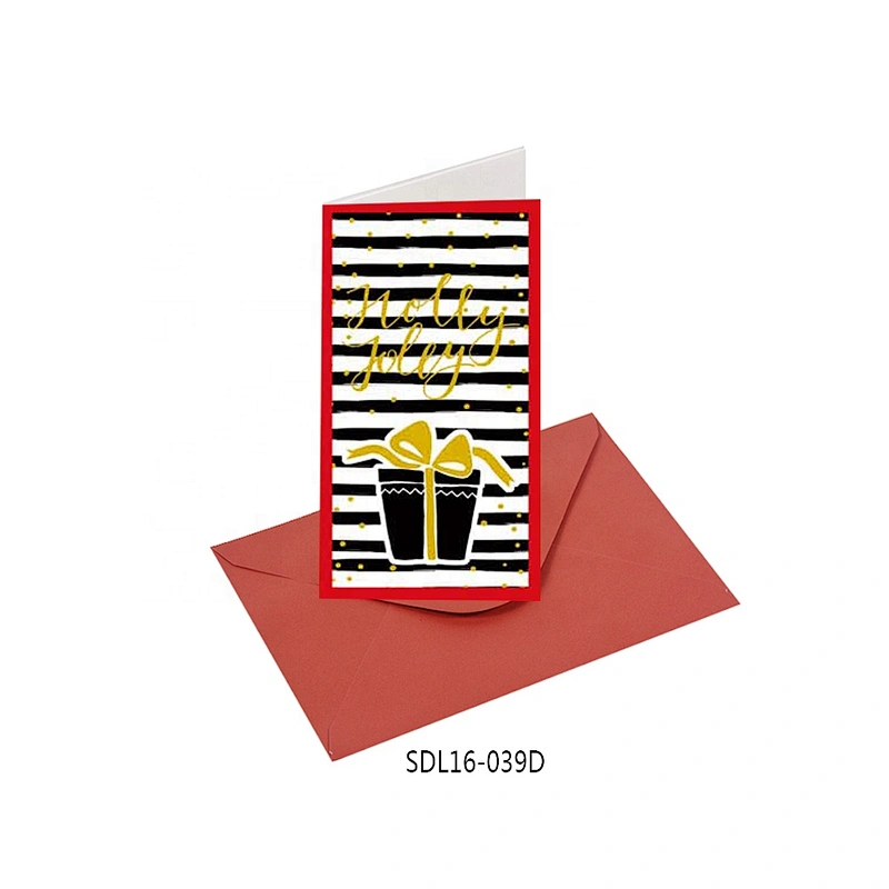 China online sale Red Cards Popular hot selling Christmas greeting Paper card