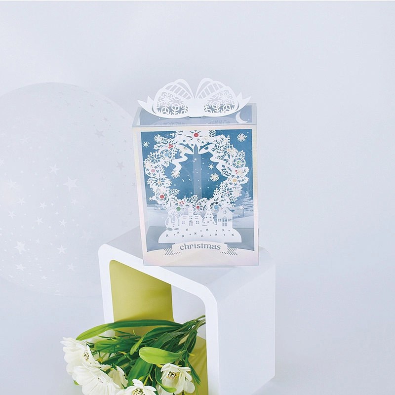 Hot Sales Three-dimensional Furnishing Articles Greeting And Christmas  Card  Hollow Out