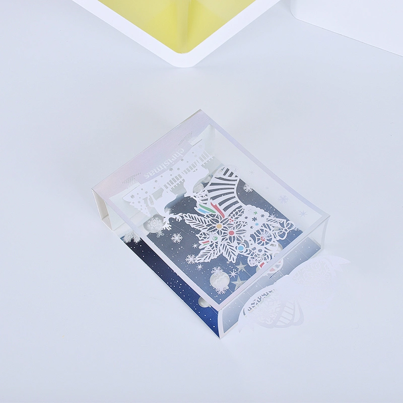 New Fashion Three-dimensional Furnishing Articles Greeting And Christmas  Card  Hollow Out