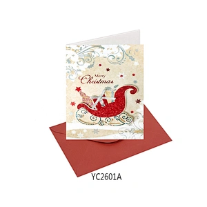 Wholesale modern design Thank You Cards Latest design Christmas greeting Paper card