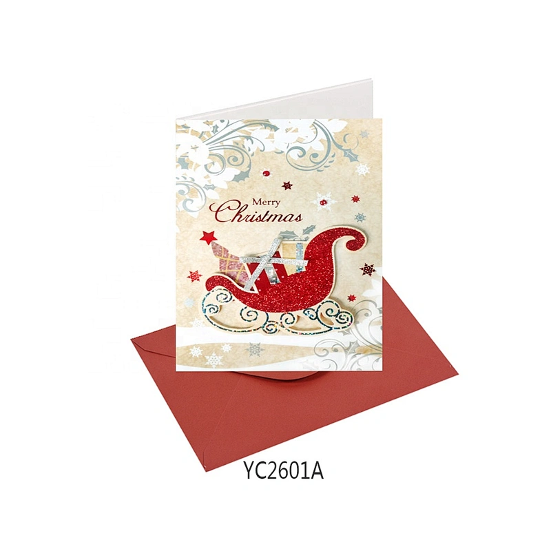 Wholesale modern design Thank You Cards Latest design Christmas greeting Paper card