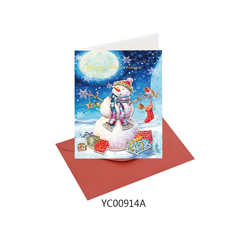 Cheap promotional gift Thank You Cards  Latest hot sale Christmas greeting Paper card