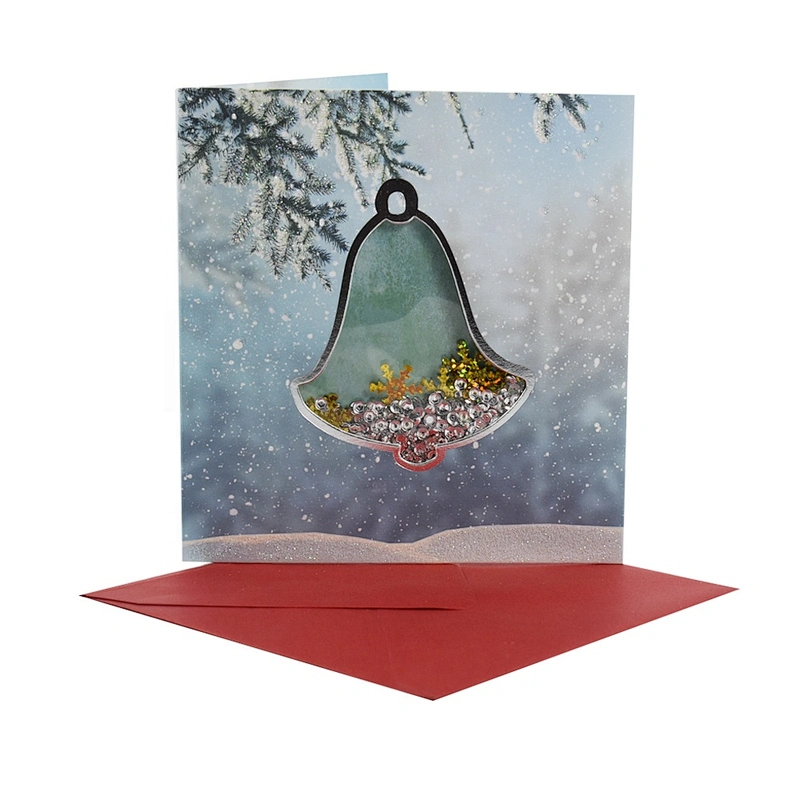 Custom oem china Gold stamping Cards  OEM Customized Christmas greeting Paper card