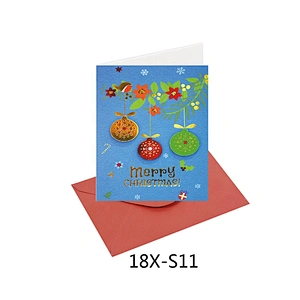 Professional manufacturer Santa Claus Cards  attractive style Christmas greeting Paper card