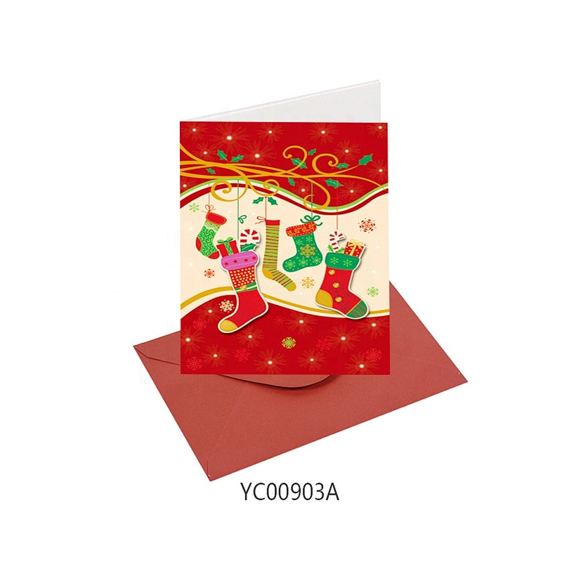 Wholesale made in china Thank You Cards Top quality Christmas greeting Paper card