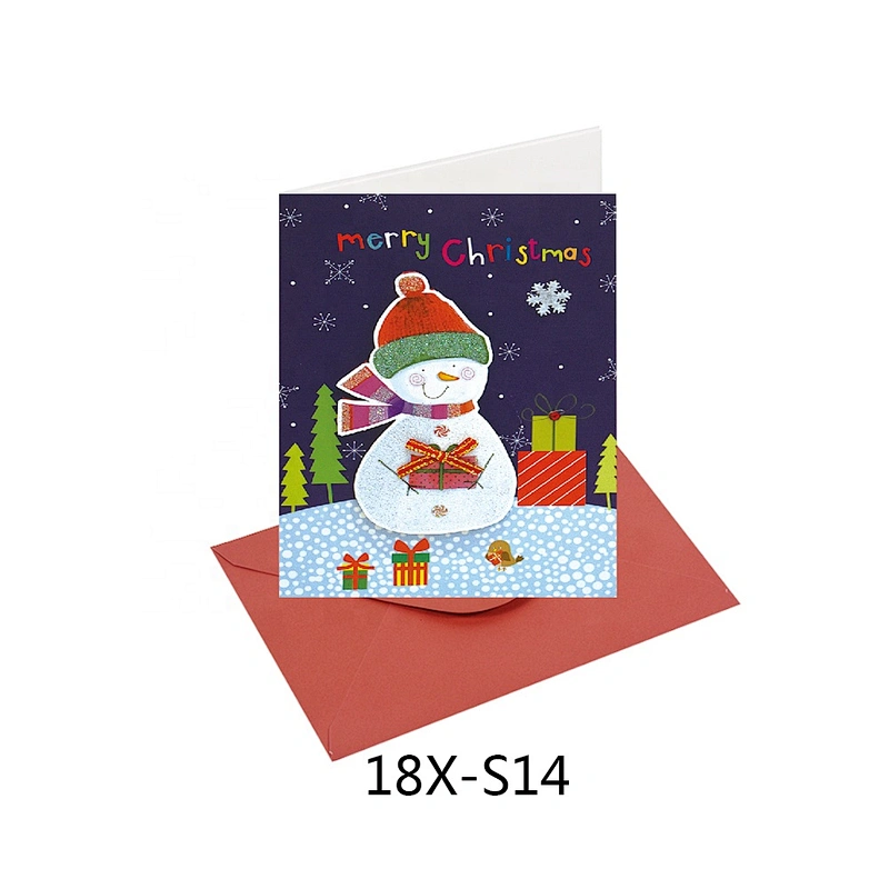 Professional manufacturer Santa Claus Cards  attractive style Christmas greeting Paper card
