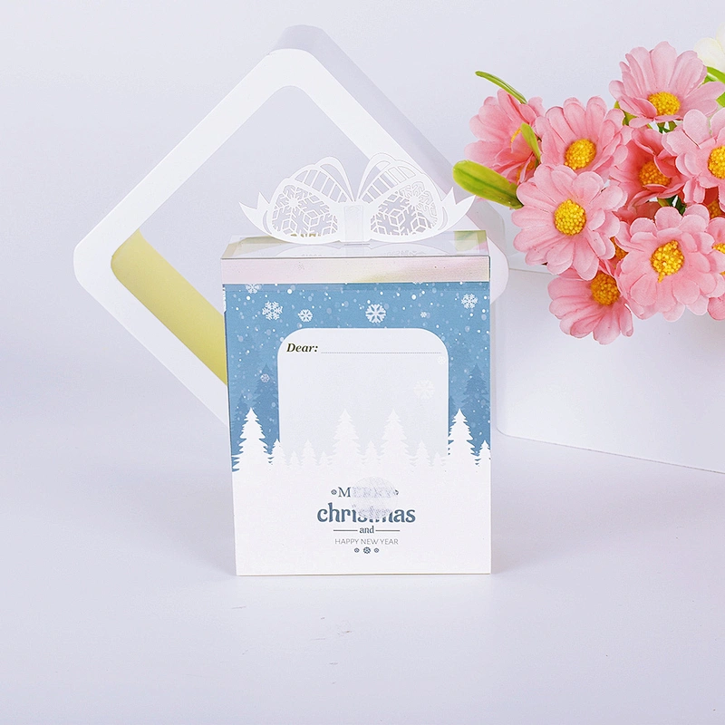 Fashion Three-dimensional Furnishing Articles Greeting And Christmas  Card  Hollow Out