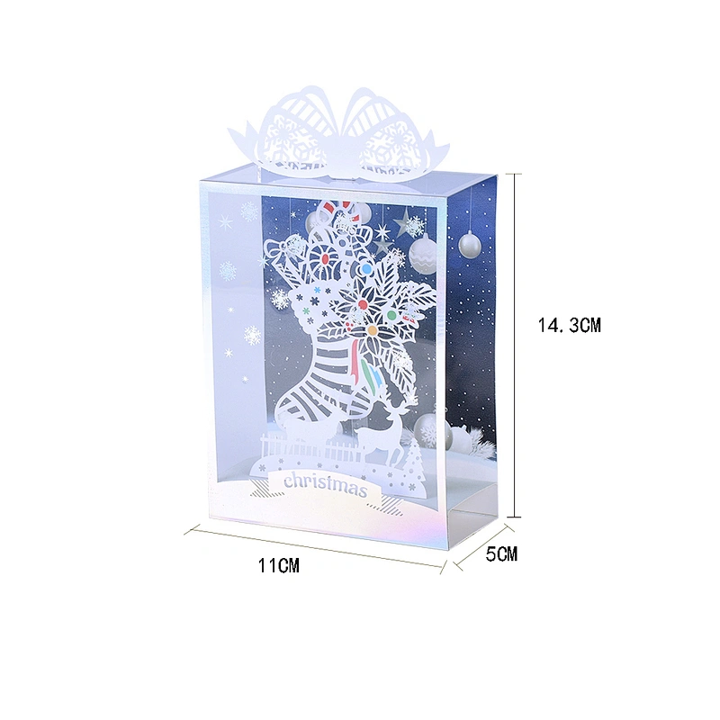 New Designs Three-dimensional Furnishing Articles Greeting And Christmas  Card  Hollow Out