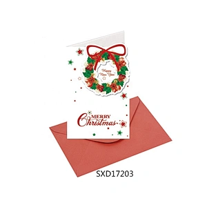 New Designsgift Thank You Cards  Latest hot sale Christmas greeting Paper card With Logo