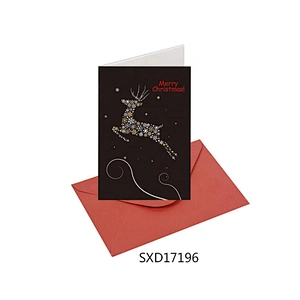 Custom oem china Black Cards Best selling Christmas greeting Paper card