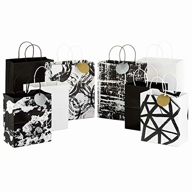 Customize Design Xmas Shopping Paper Bag Printing Gift Custom OEM Craft Gsm Item Time Industrial Surface Packaging Pcs