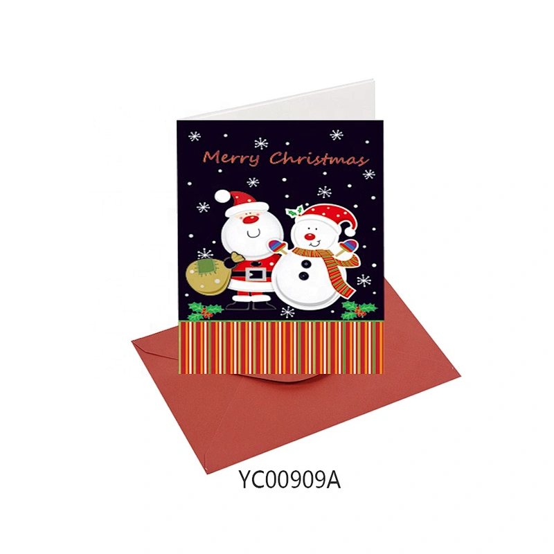 Cheap promotional gift Thank You Cards  Latest hot sale Christmas greeting Paper card